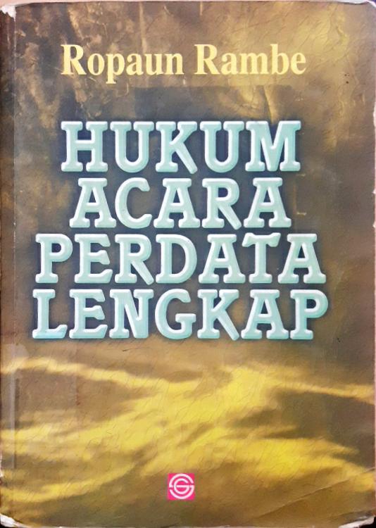 Cover Hukum Acara Perdata Lengkap / Ropaun Rambe