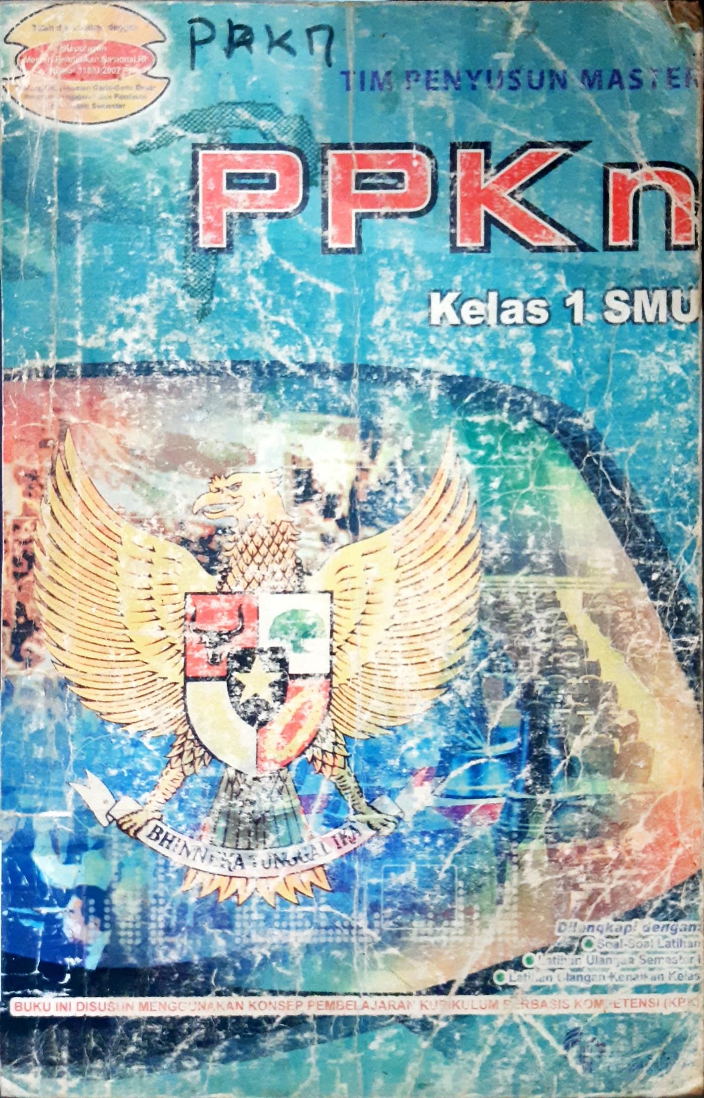 Cover PPKN untuk SMU kelas 1 / Tim Penyusun Master
