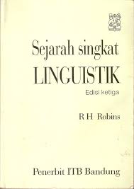 Cover Sejarah singkat linguistik / RH. Robins
