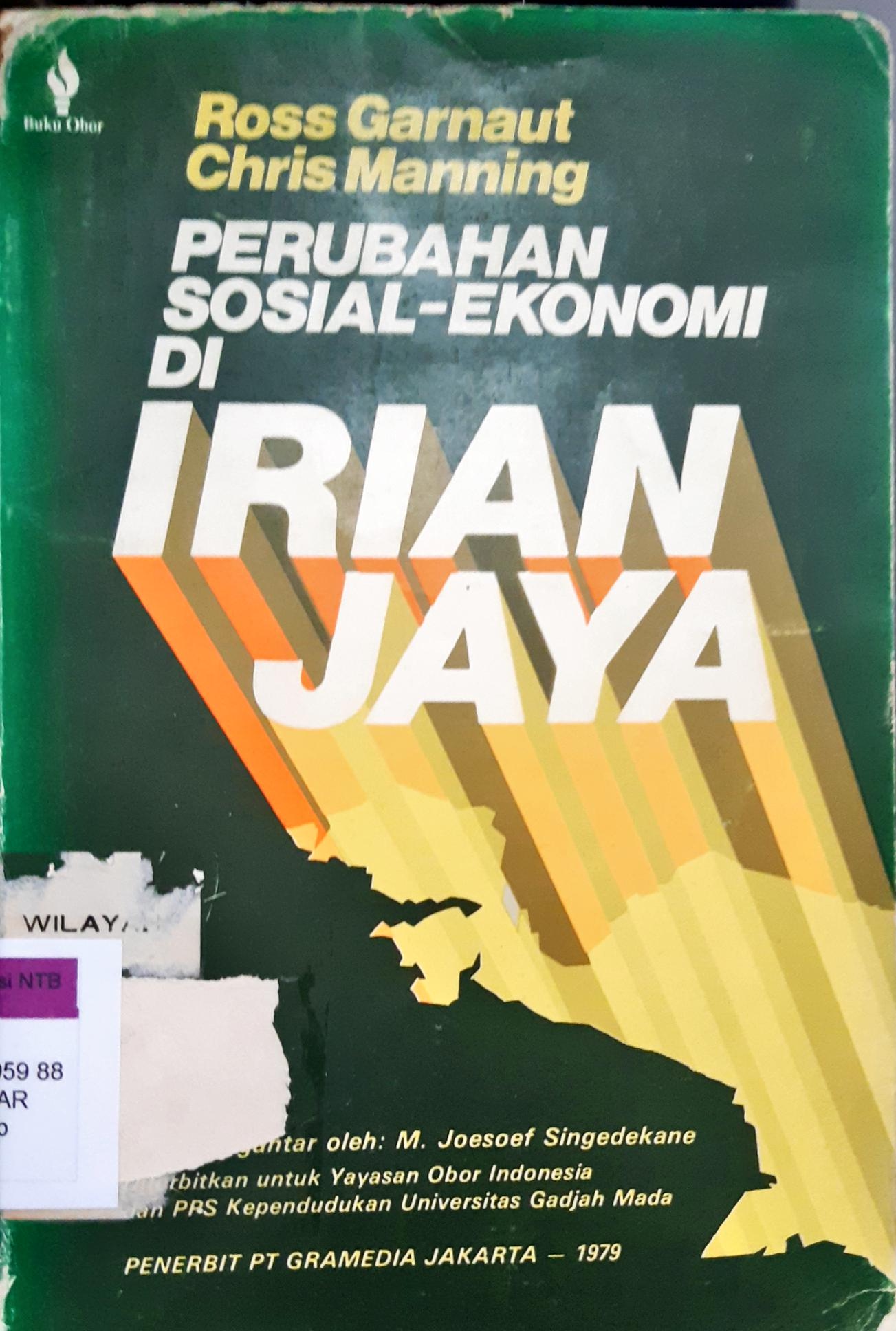Cover Perubahan sosial ekonomi di Irian Jaya / Ross Garnaut, Cris Manning