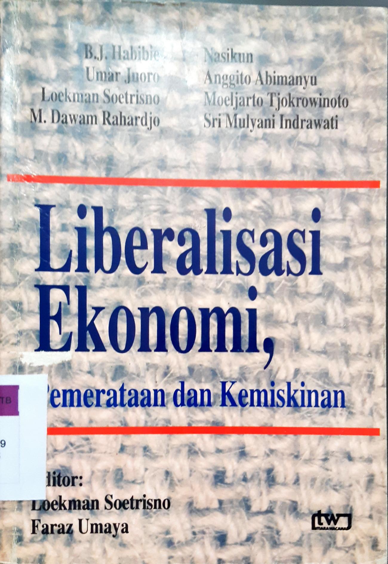 Cover Liberalisme ekonomi, pemerataan dan kemiskinan