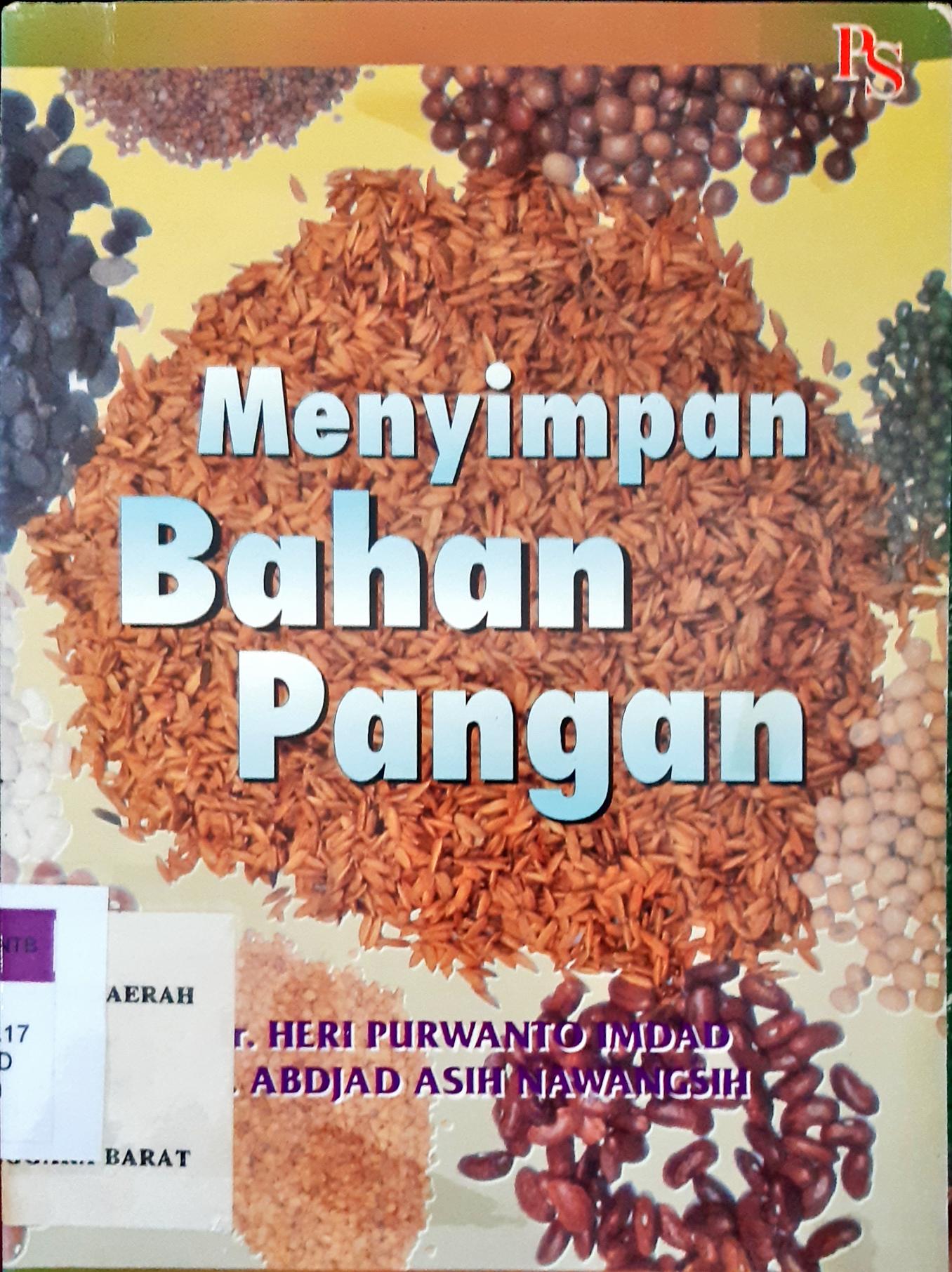 Cover Menyimpan bahan pangan / Heri Purwanto Indat; Abjad Asih Nawangsih