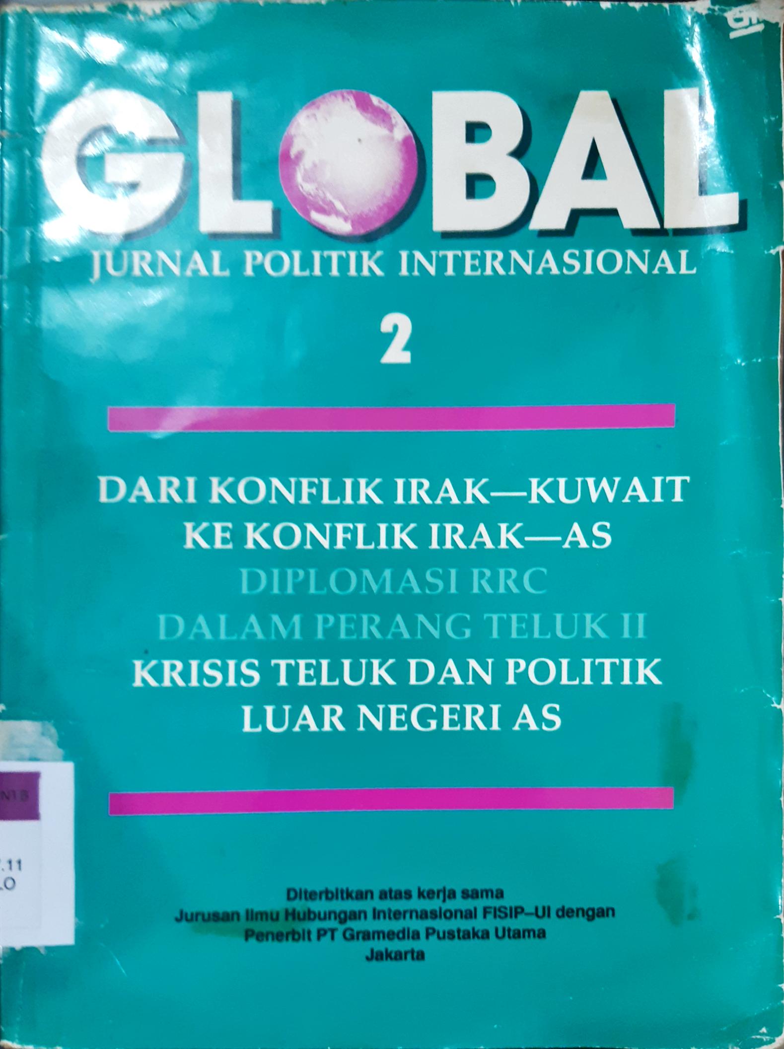 Cover Global jurnal politik internasional.