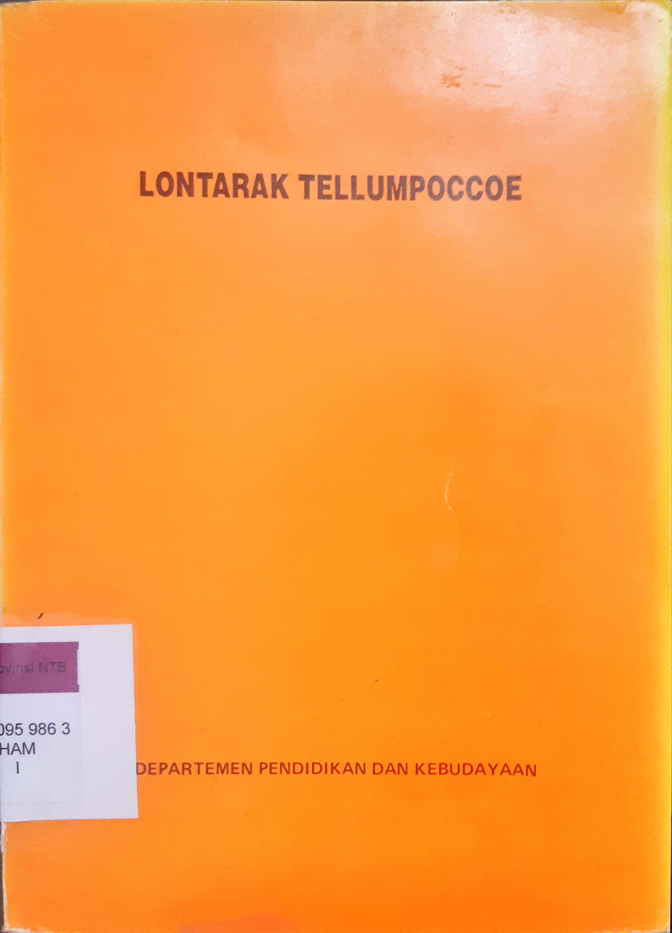 Cover Lontrak tellumpoccoe, / Pananrangi Hamid,