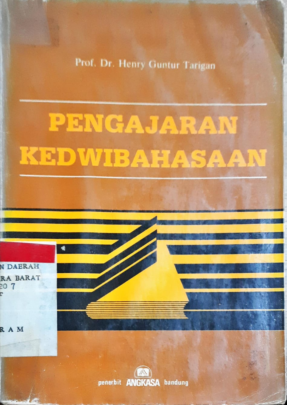 Cover Pengajaran kedwibahasaan, / Henry Guntur Taringan