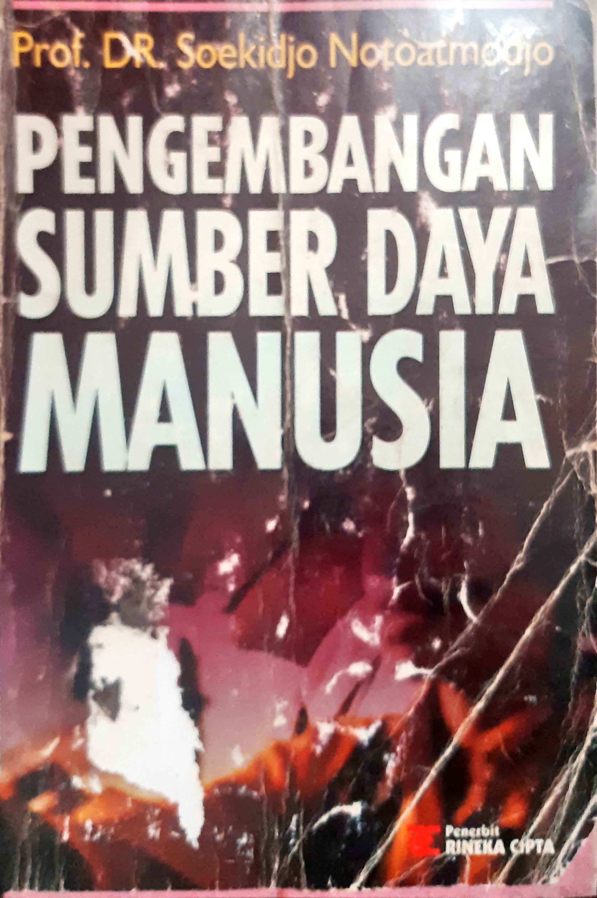 Cover Pengembangan sumber daya manusia / Soekidjo Notoatmodjo