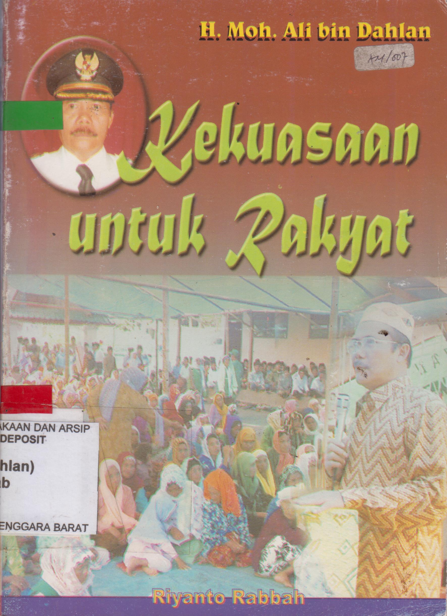 Cover Kekuasaan untuk rakyat / Riyanto Rabbah