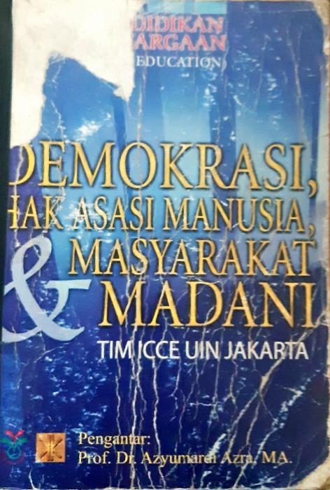 Cover Pendidikan kewargaan: Demokrasi, hak asasi manusia dan masyarakat madani.