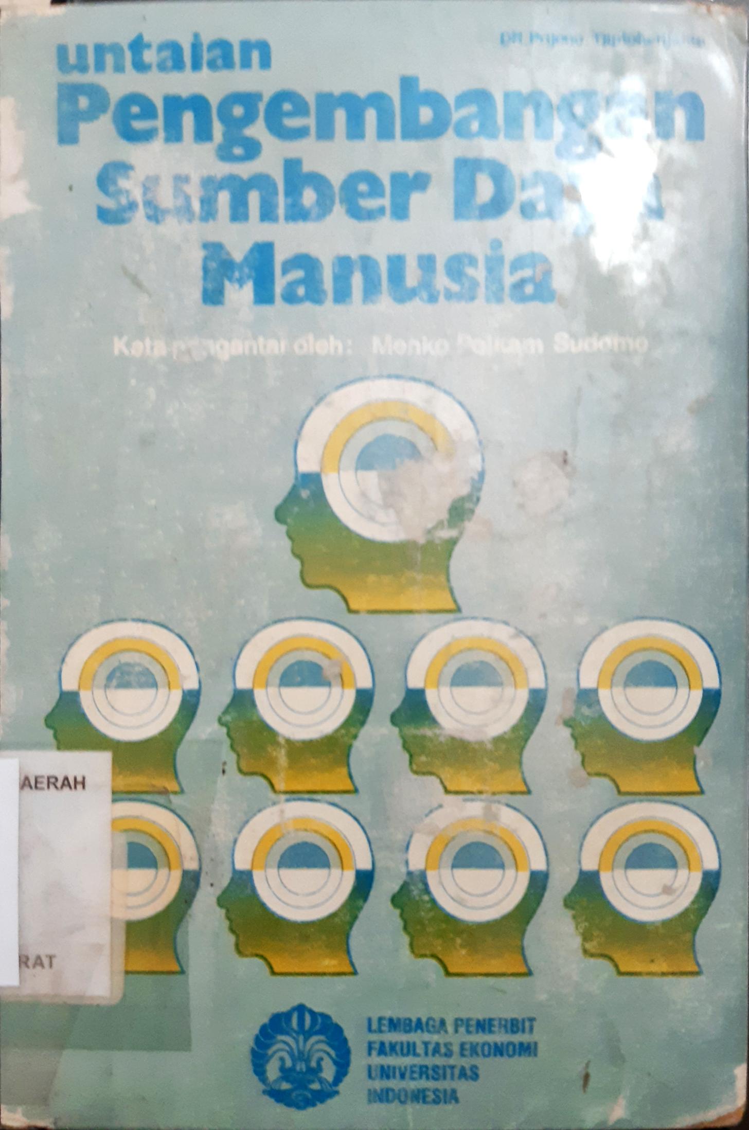 Cover Untaian pengembangan sumber daya manusia / Prijono Tjiptoherijanto