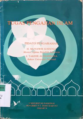 Cover Tugas Pengajian Islam :  Pidato Pengarahan / H.Munawir Sjadzali