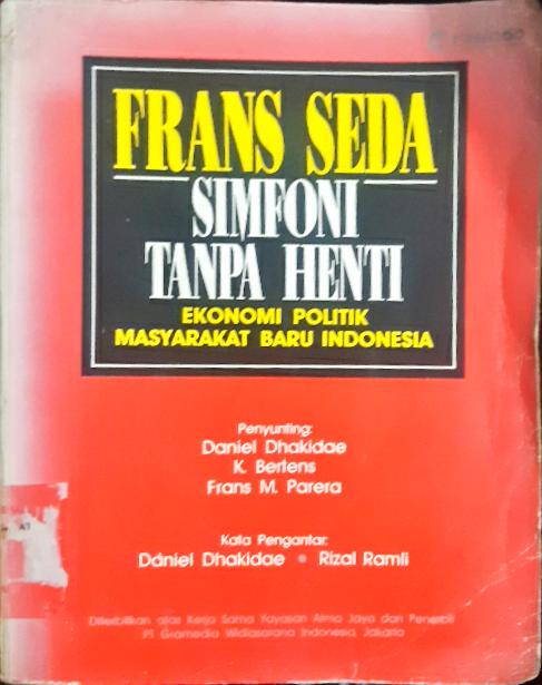 Cover Simponi Tanpa Remti, ekonomi politik masyarakat baru Indonesia / Frans Seda