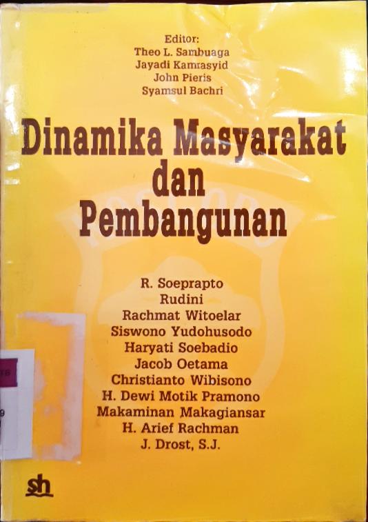 Cover Dinamika Masyarakat dan pembangunan