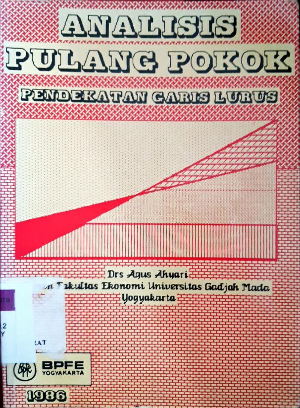 Cover Analisis pulang pokok / Drs. Agus Ahyari