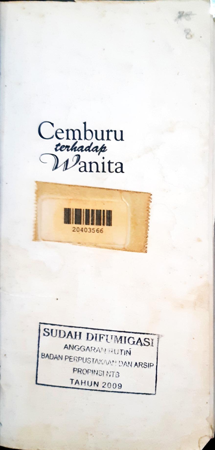 Cover Cemburu terhadap wanita / Syaikh Abdullah Bin Abdurrahman Al-Mani ; penerjemah, Hj. Zubaidah Barhan LC