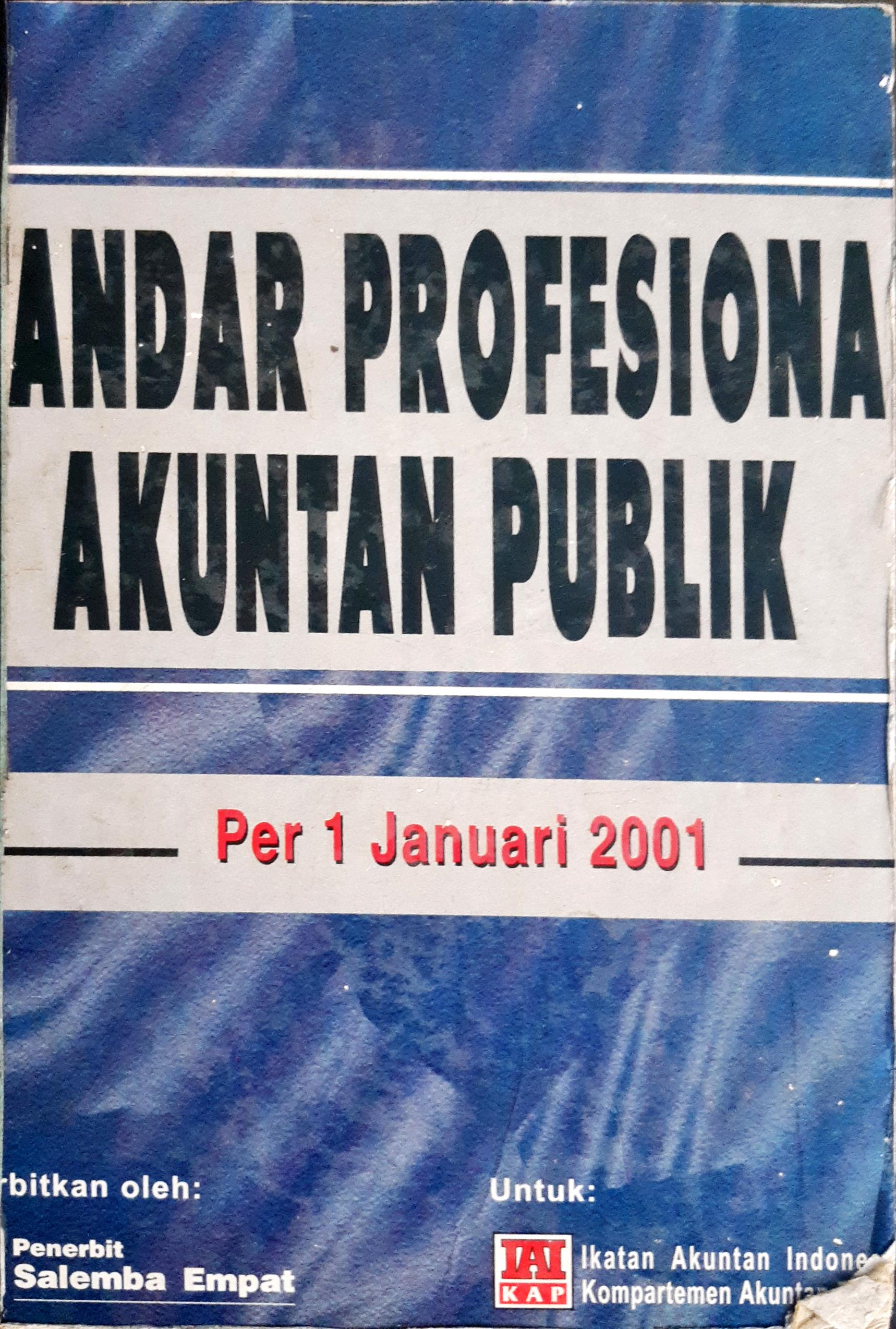 Cover Standar profesional akuntan publik per 1 januari 2001