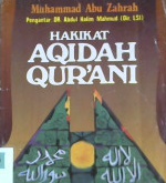 Cover Hakikat aqidah Qur'ani / Muhammad Abu Zahrah
