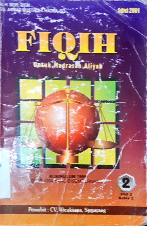 Cover Mata pelajaran fiqih untuk madrasah aliyah kelas III / Drs. H. Moh. Rifai