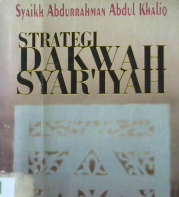 Cover Strategi dakwah syar'iyah / Syaikh Abdurrahman Abdul Khaliq