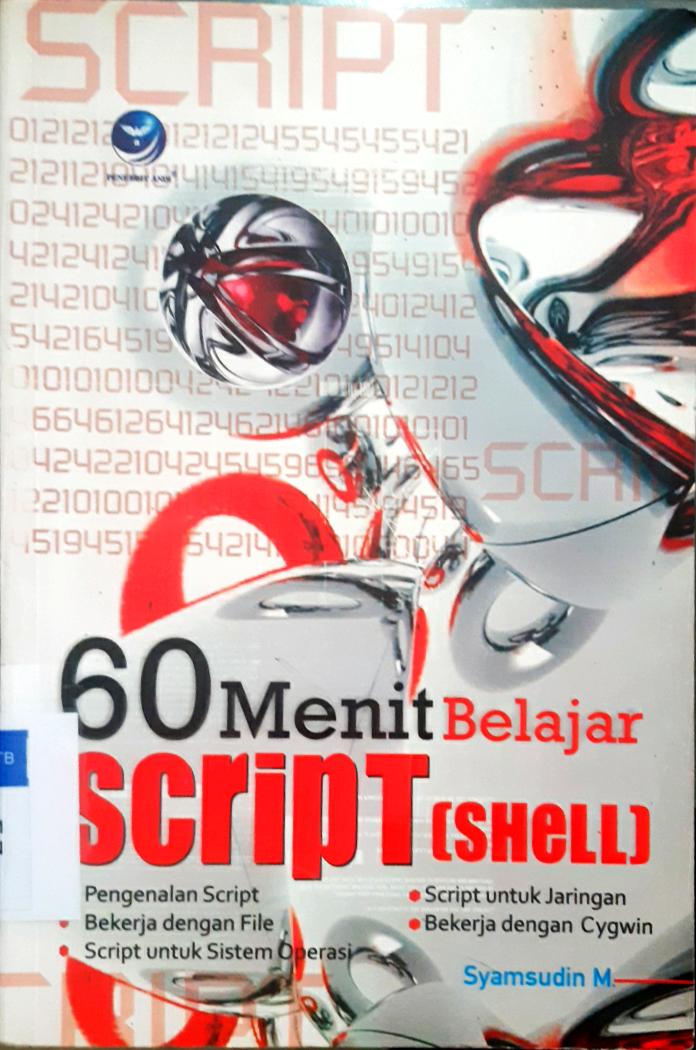 Cover Enam puluh menit belajar script (shell) / Syamsudin Manai