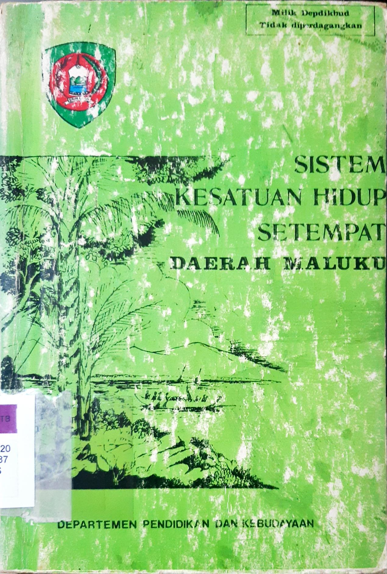Cover Sistem kesatuan hidup setempat daerah Sumatera Barat / Editor Rivai Abu