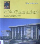 Cover Majalah hukum nasional :  Badan pembinaan hukum nasional. Nomor 2 Tahun 2007 / Syaiful Watni, SH.