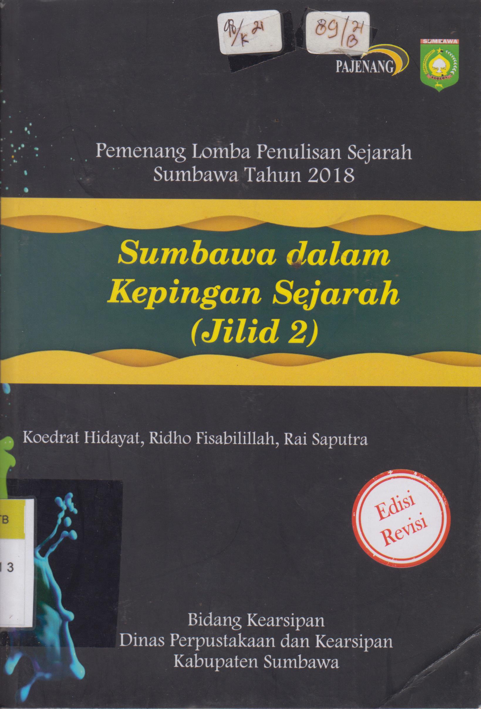 Cover Sumbawa dalam kepingan sejarah jilid 2