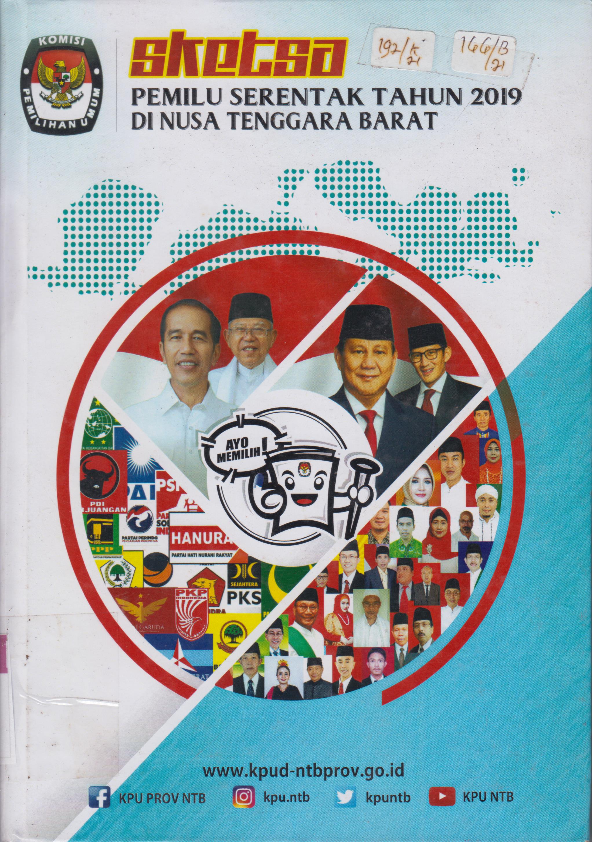 Cover Sketsa Pemilu Serentak Tahun 2019 di NUsa Tenggara Barat