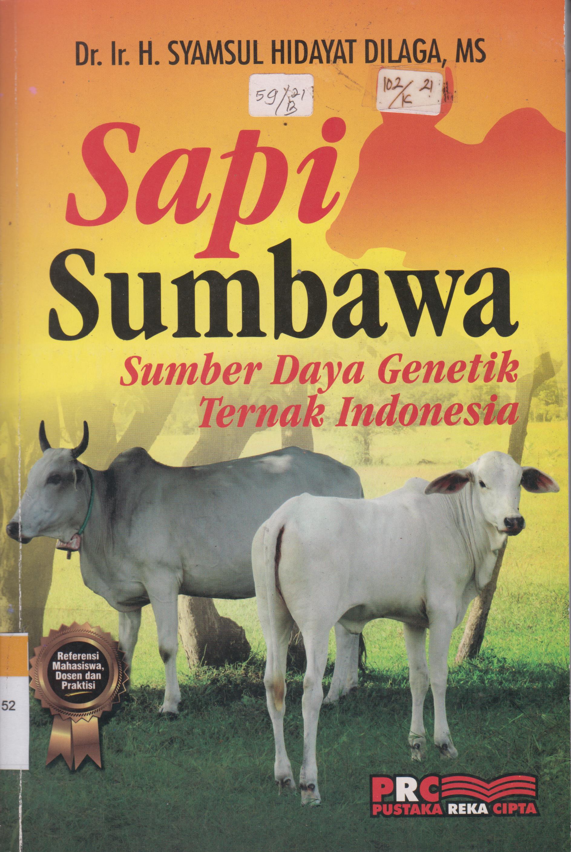 Cover Sapi Sumbawa :  Sunber Daya Genetika Ternak Indonesia