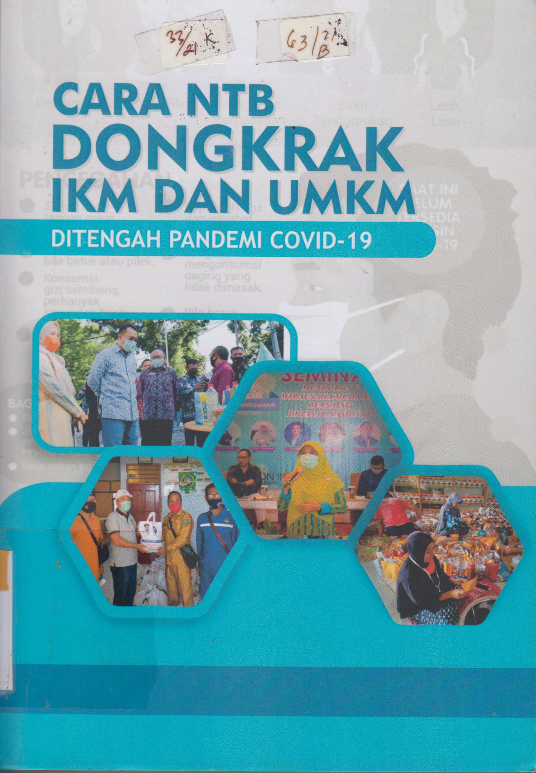 Cover Cara NTB Dongkarak IKM dan UMKM ditengah Pandemi Covid-19