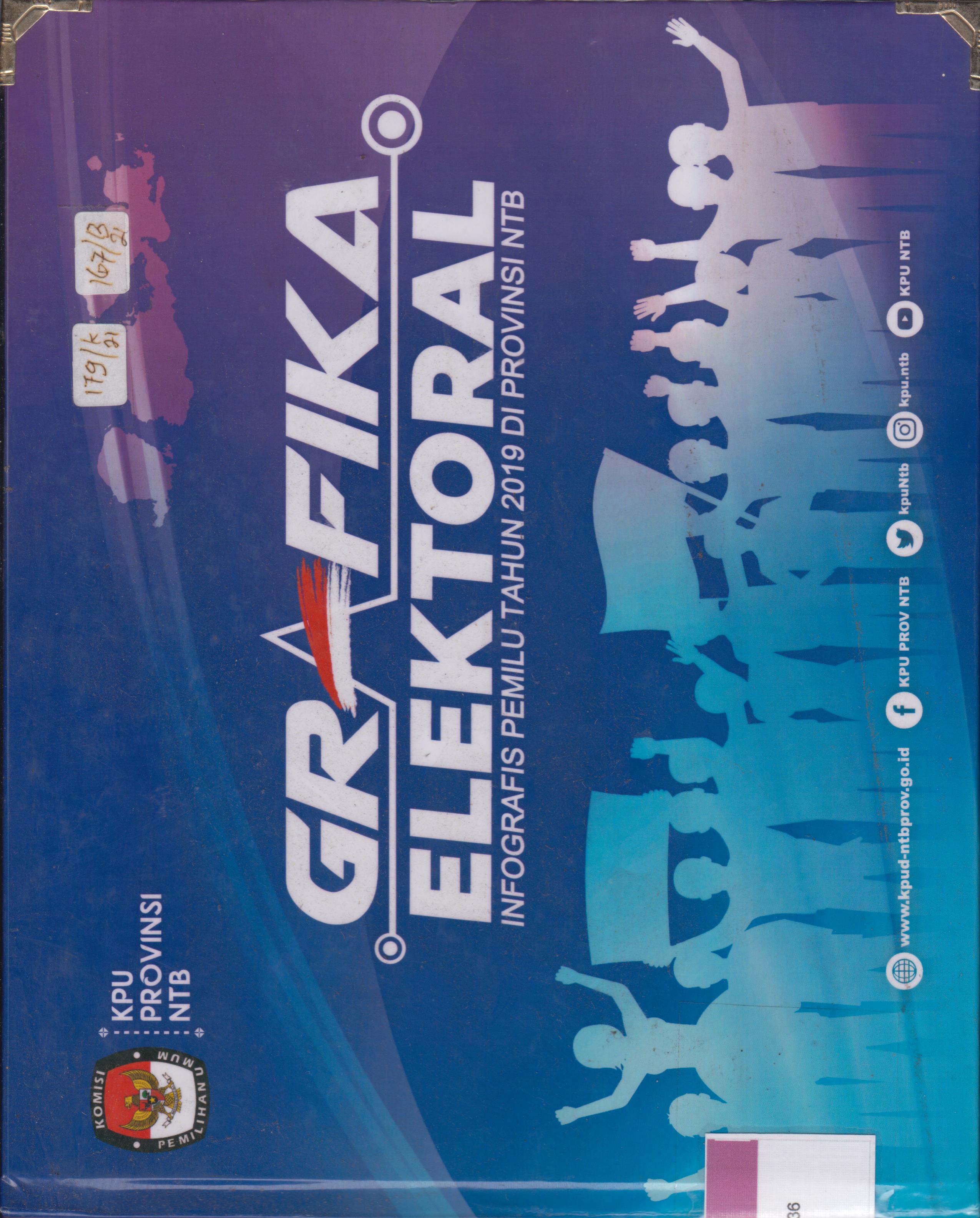 Cover Grafika Elektoral :  Infografis Pemilu Tahun 2019 di Provinsi NTB / Nusa Tenggara Barat, Komisi Pemilihan Umum