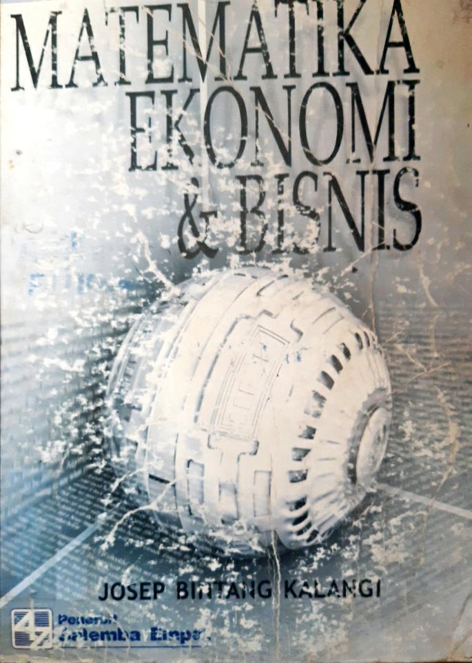 Cover Matematika ekonomi dan bisnis buku 1 / Jasep Bintang Kalangi