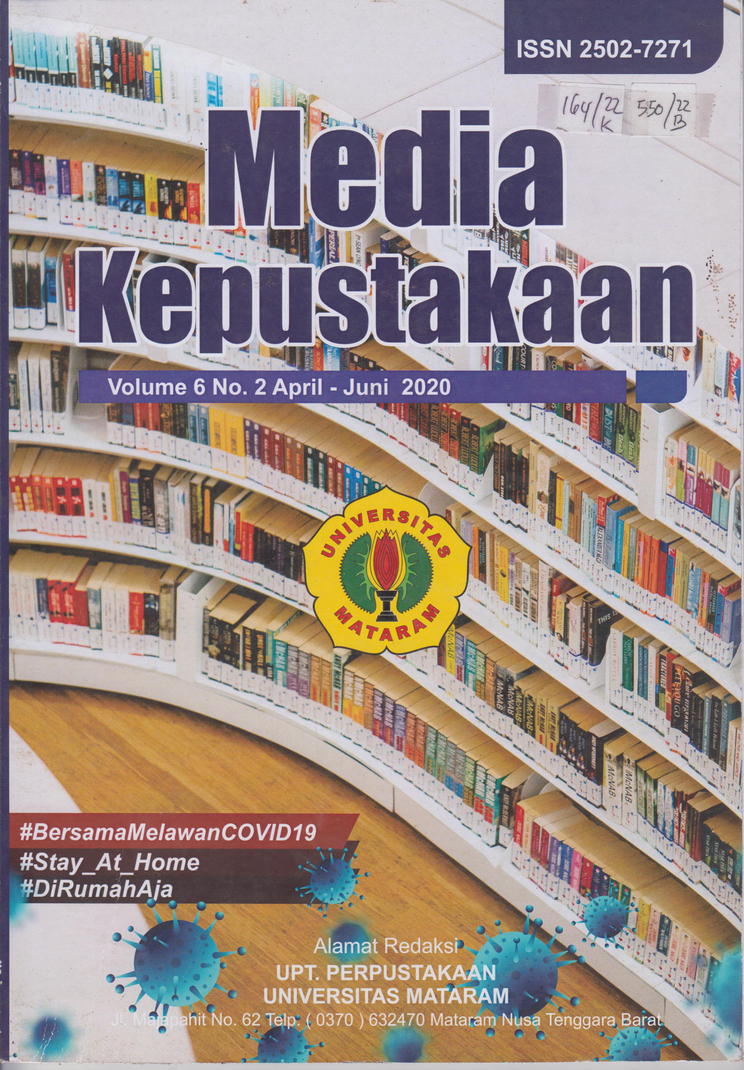Cover Media kepustakaan volume 6 no.2 April-Juni 2020