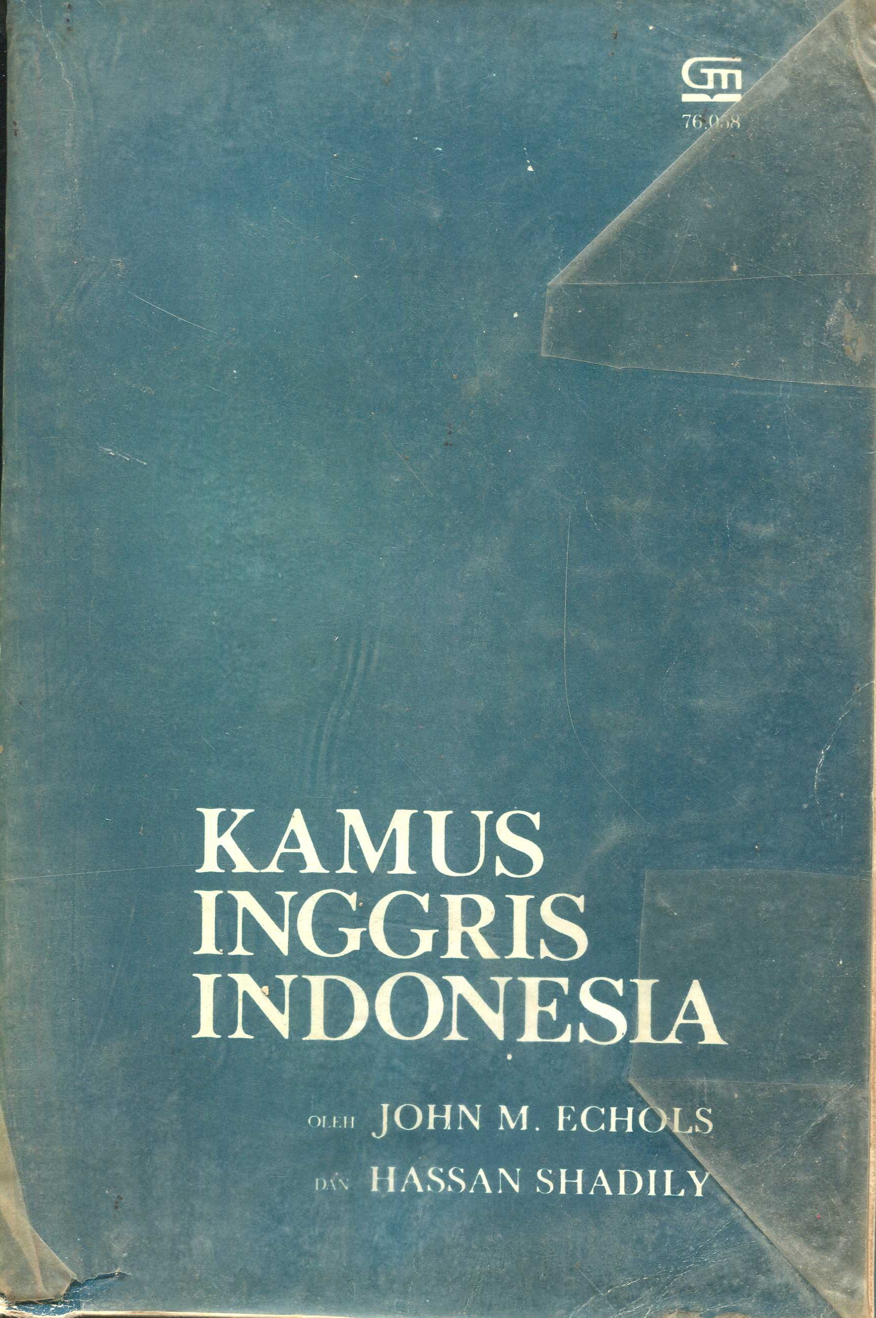 Cover Kamus Inggris-Indonesia / John M. Echols, Hassan Shadily
