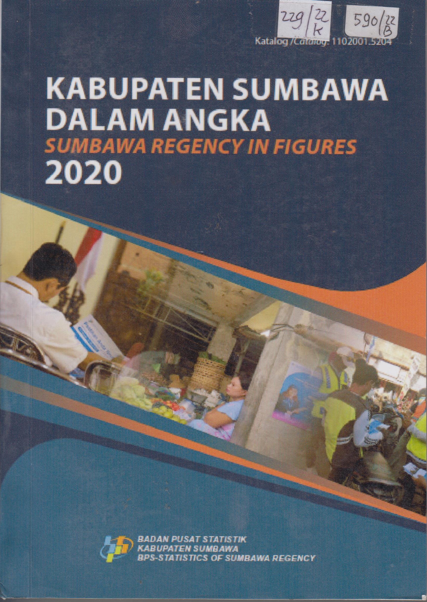 Cover Kabupaten Sumbawa dalam angka = Sumbawa Regency in Figures 2020 / Badan Pusat Statistik Kabupaten Sumbawa