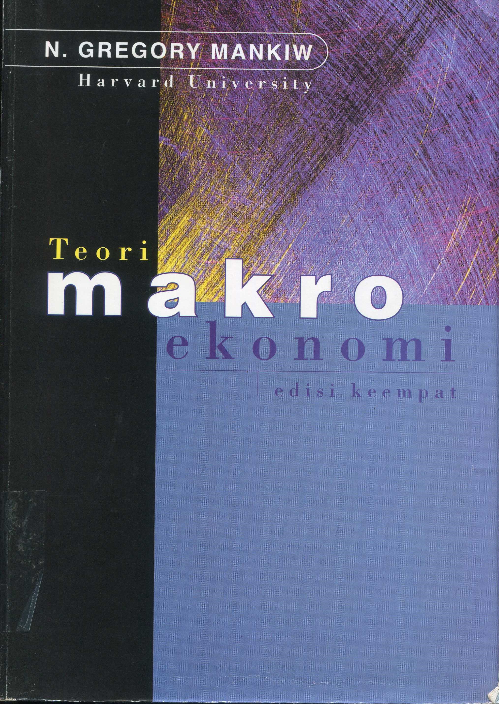 Cover Teori Makro Ekonomi :  Edisi Keempat / Gregory Mankiw N.