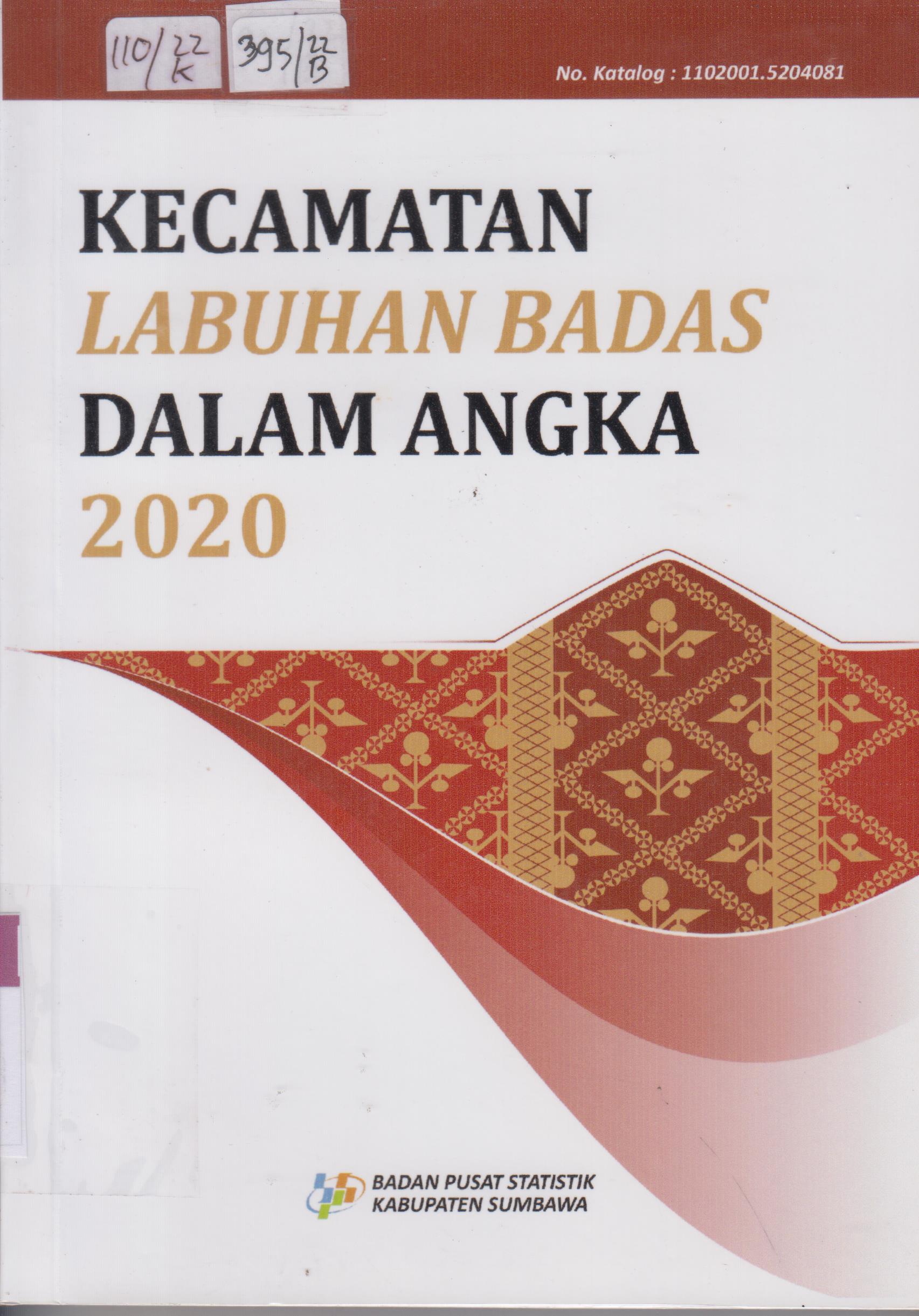 Cover Kecamatan Labuhan Badas  Dalam Angka 2020 / Badan Pusat Statistik Kabupaten Sumbawa