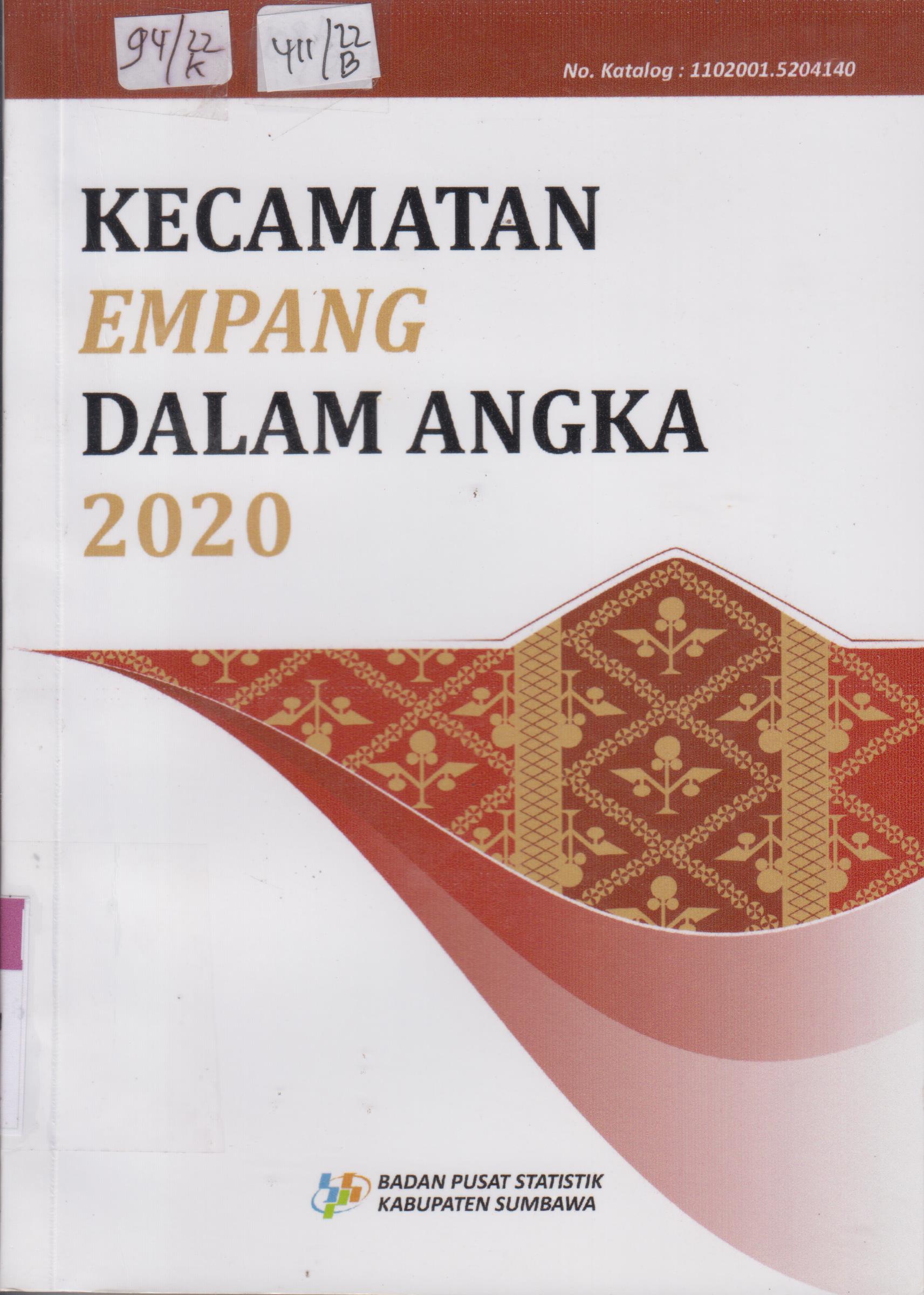 Cover Kecamatan Empang  Dalam Angka 2020 / Badan Pusat Statistik Kabupaten Sumbawa