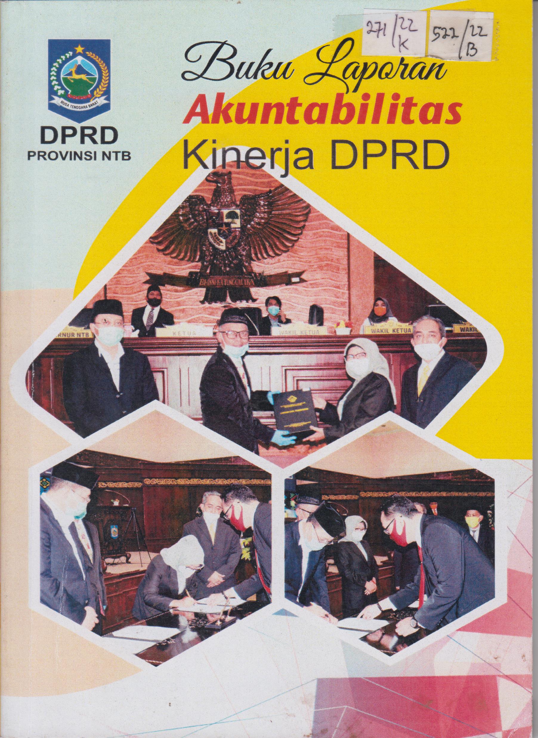 Cover Buku Laporan Akuntabilitas Kinerja DPRD / DPRD Provinsi NTB