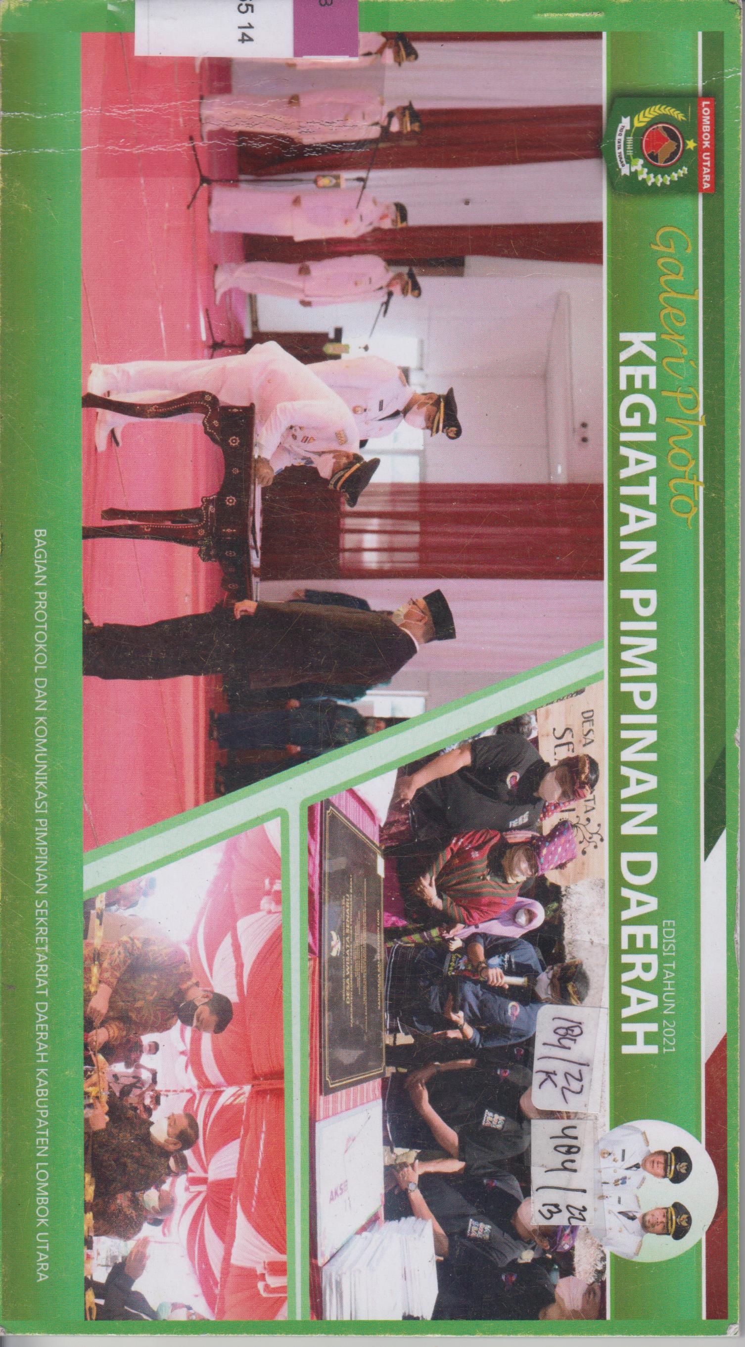 Cover Galeri photo kegiatan pimpinan Daerah Edisi Tahun 2021