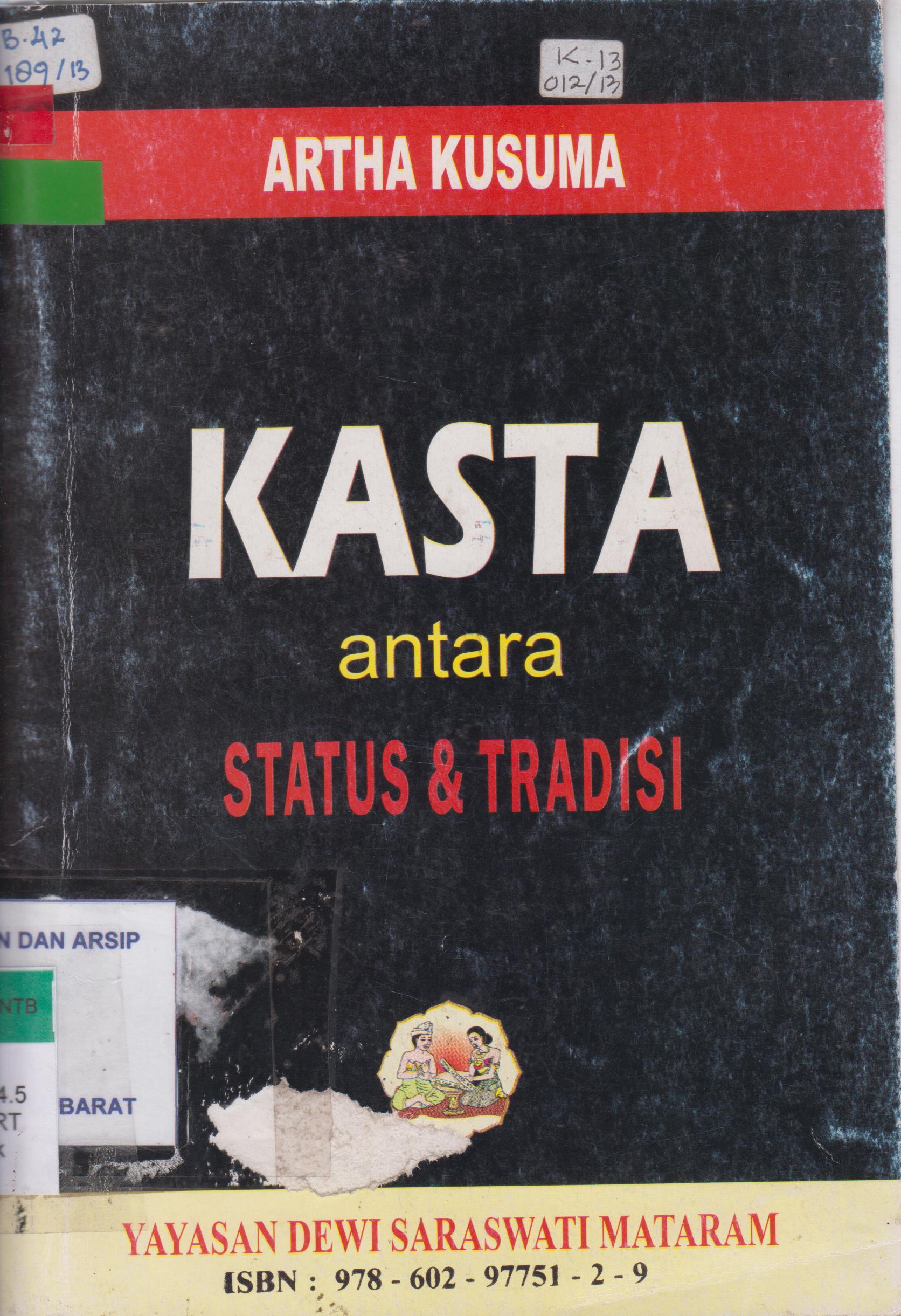 Cover Kasta antara status dan tradisi