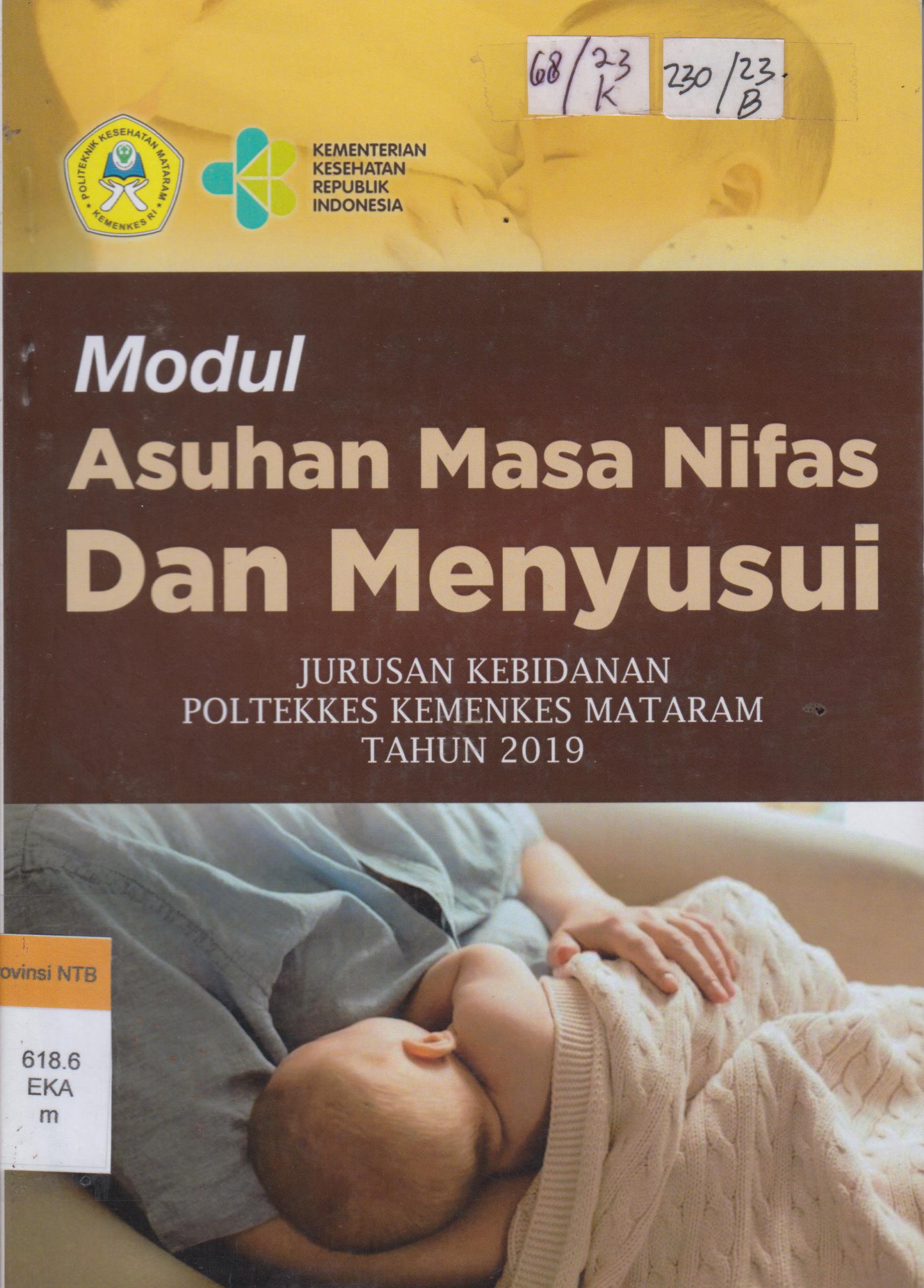 Cover Asuhan Kebidanan Masa Nifas Menyusui :  Modul Praktikum / Baiq Eka Putri Saudia, S.SiT., M.Keb