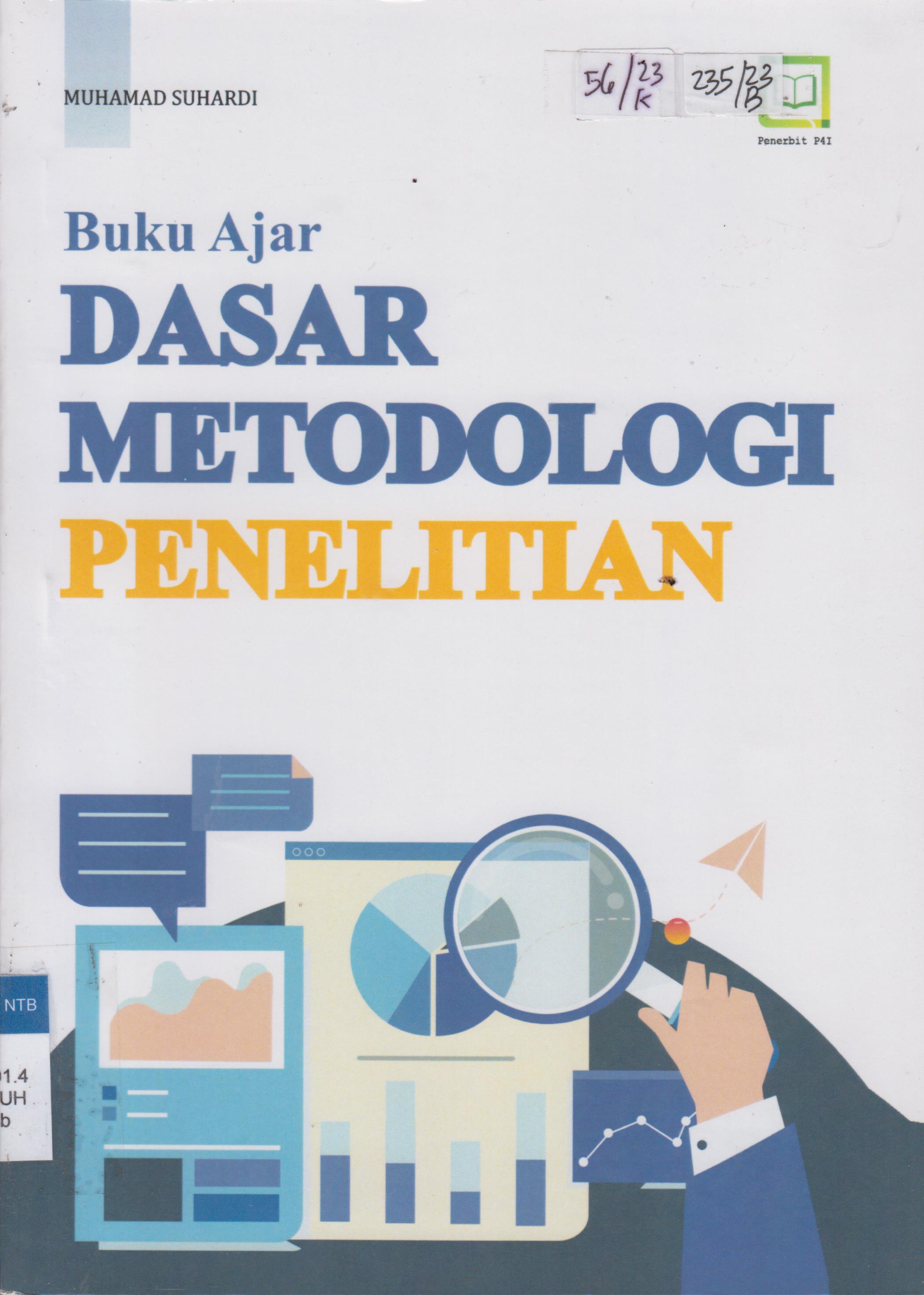 Cover Buku Ajar Dasar Metodologi Penelitian / Muhamad Suhardi