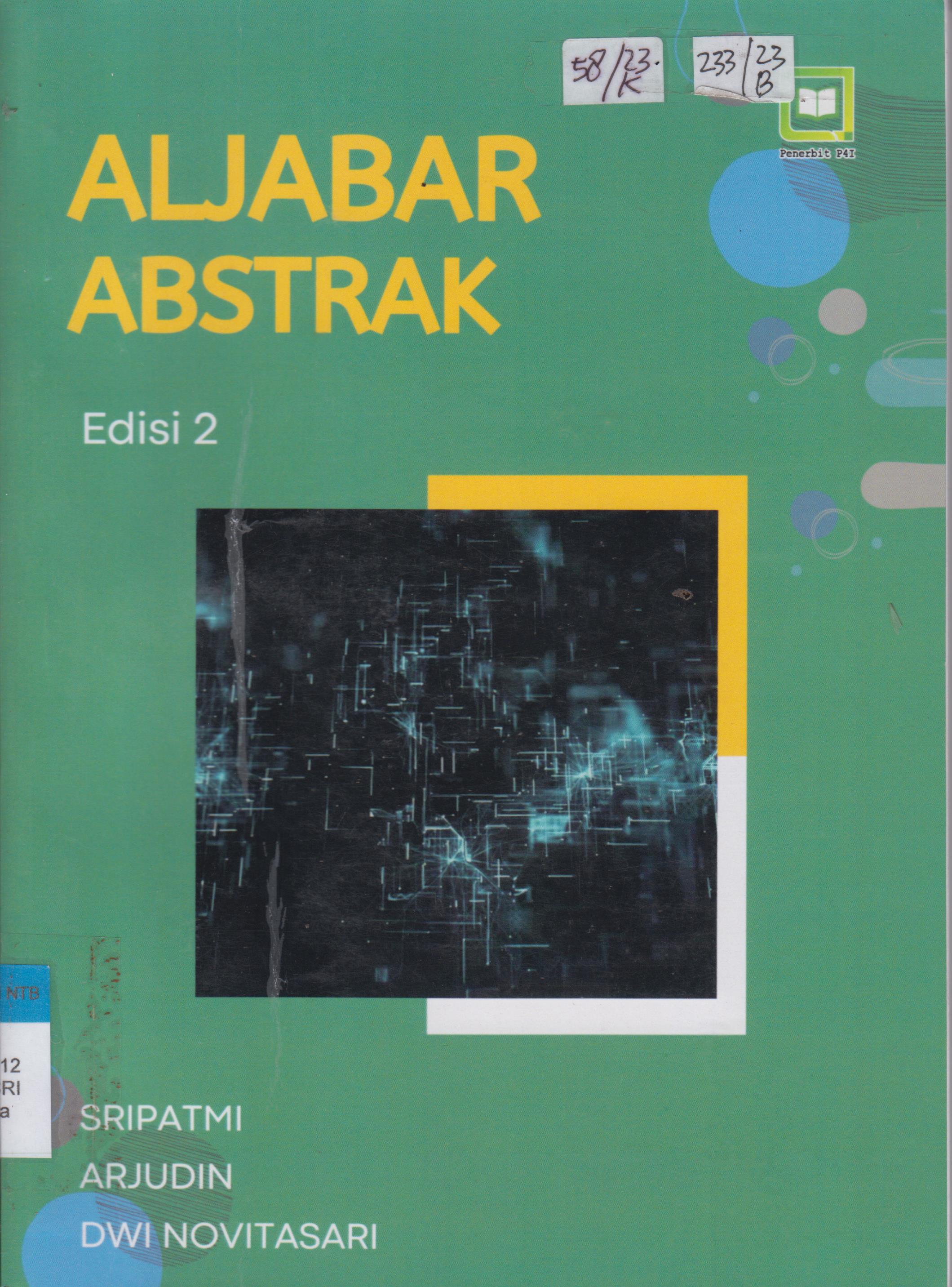 Cover Aljabar Abstrak / Sripatmi