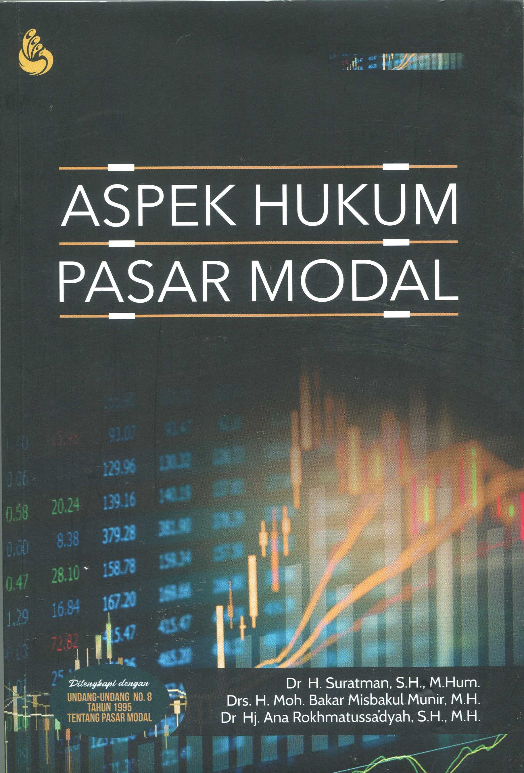 Cover Aspek hukum pasar modal / Dr. H. Suratman, S.H., M.Hum., Drs. H. Moh. Bakar Misbakul Munir, M.H., Dr. Hj. Ana Rokhmatussa'dyah, S.H., M.H.