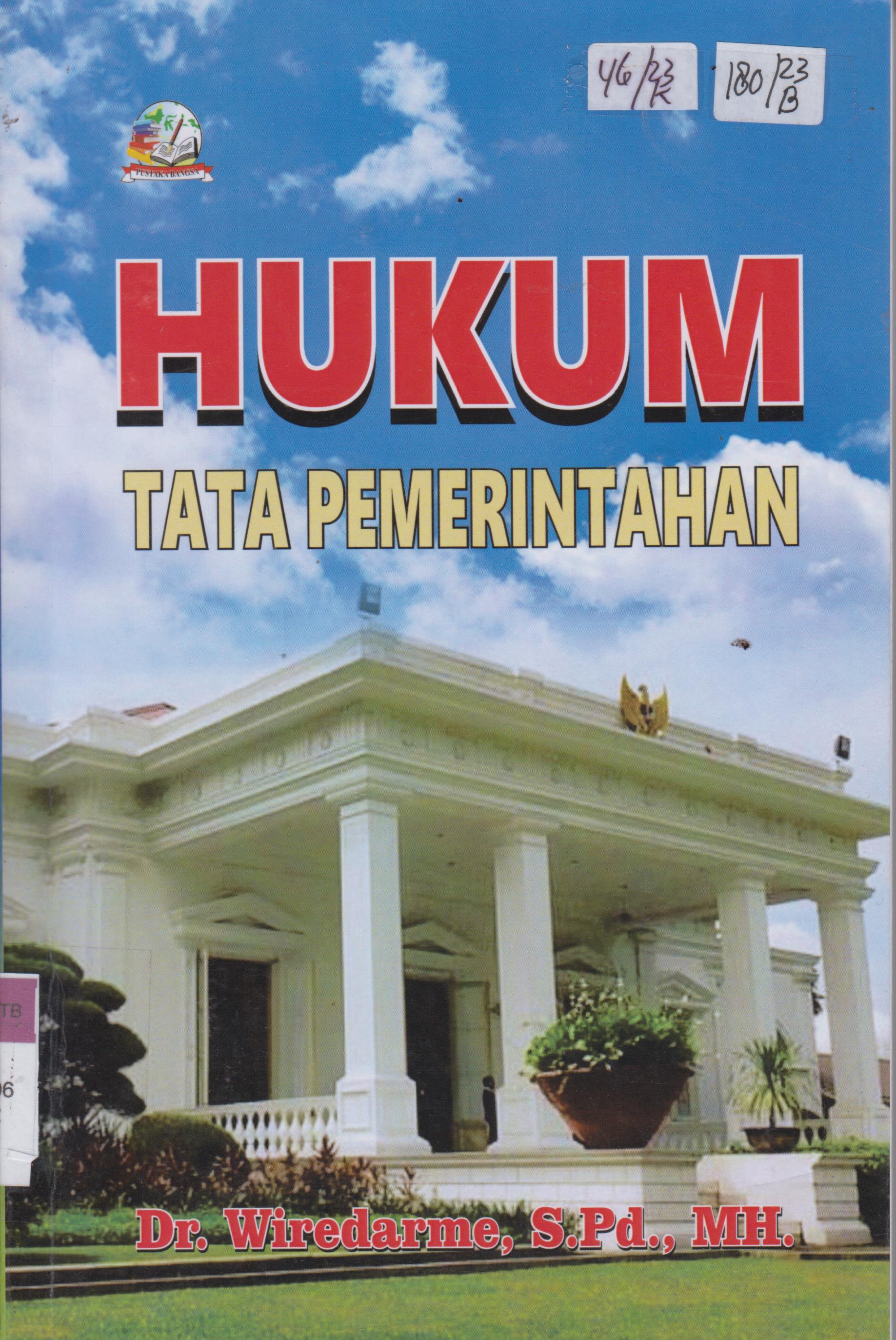Cover Hukum Tata Pemerintahan / Dr. Wiredarme, S.Pd., MH