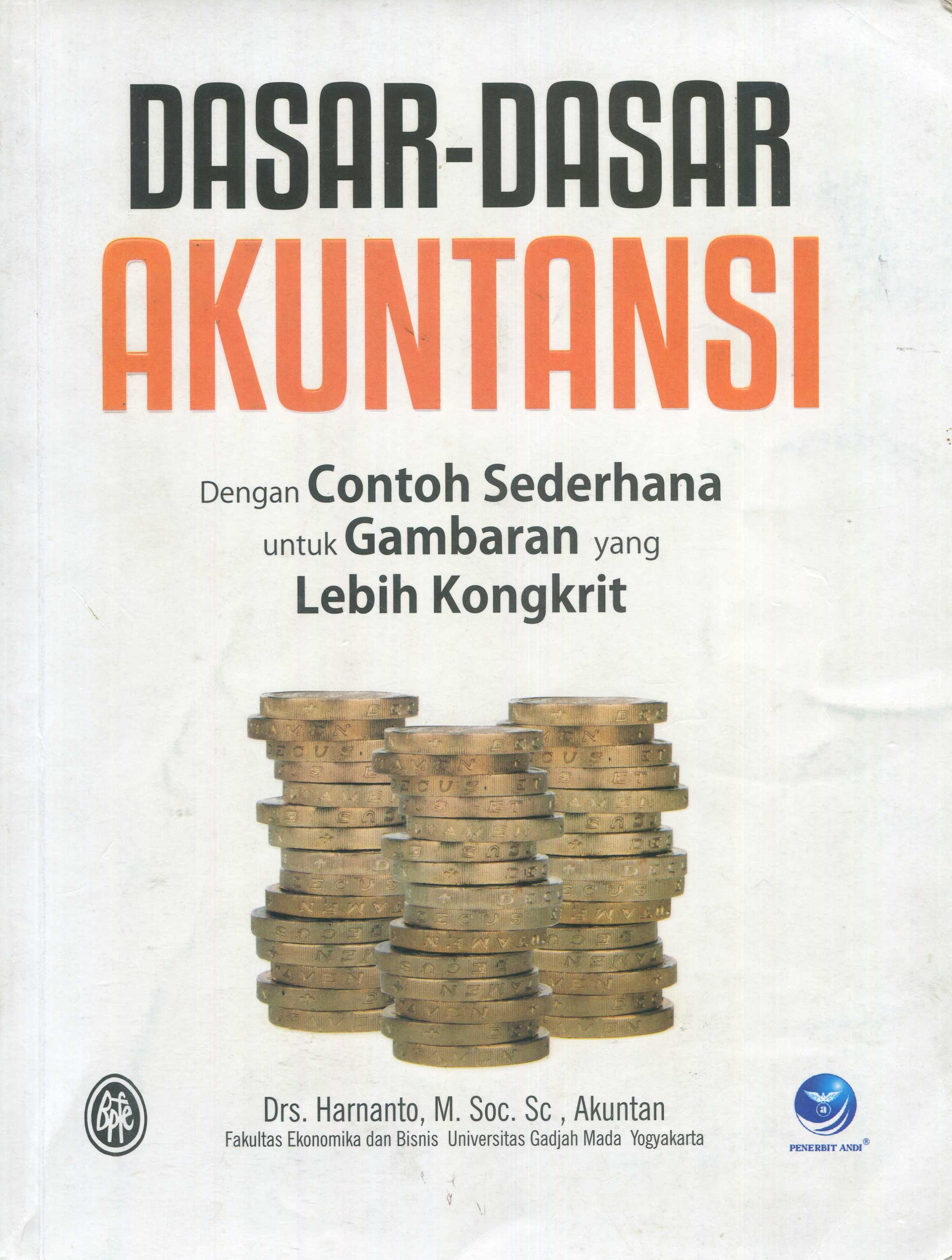 Cover Dasar-dasar akuntansi / Drs. Harnanto, M.Soc. Sc.; editor, Purindraswari