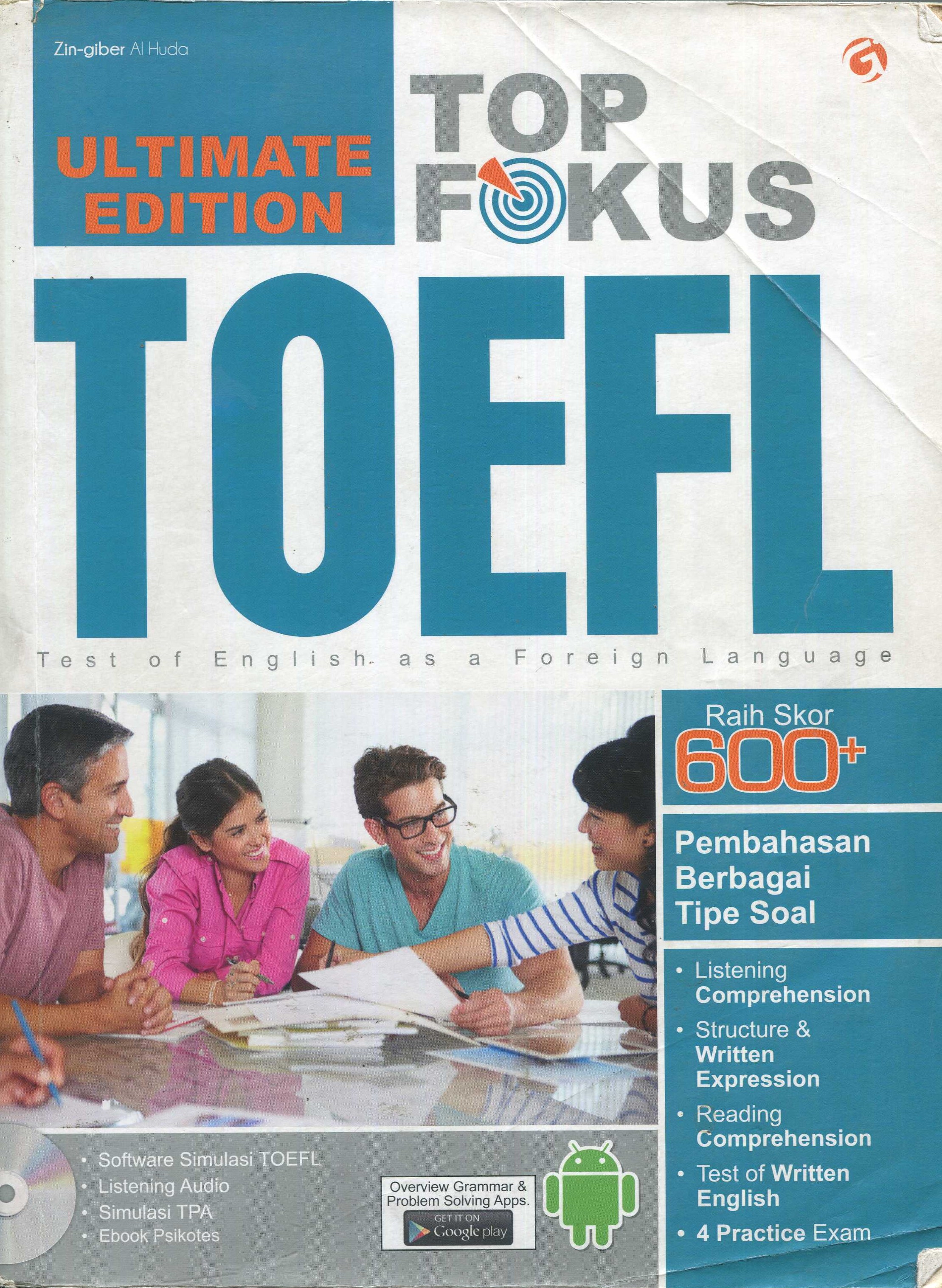 Cover Top fokus TOEFL / Zin-Giber Al Huda; editor, Enha