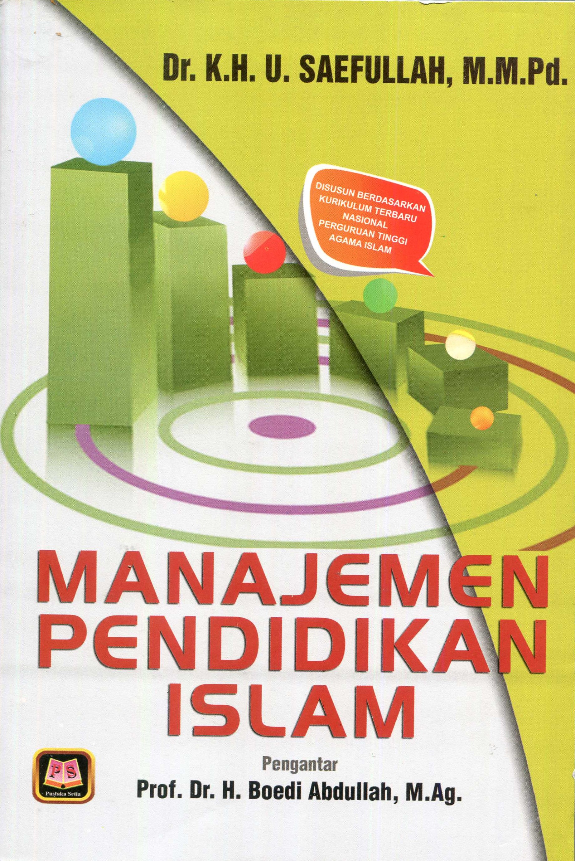 Cover Manajemen Pendidikan Islam / Saefullah