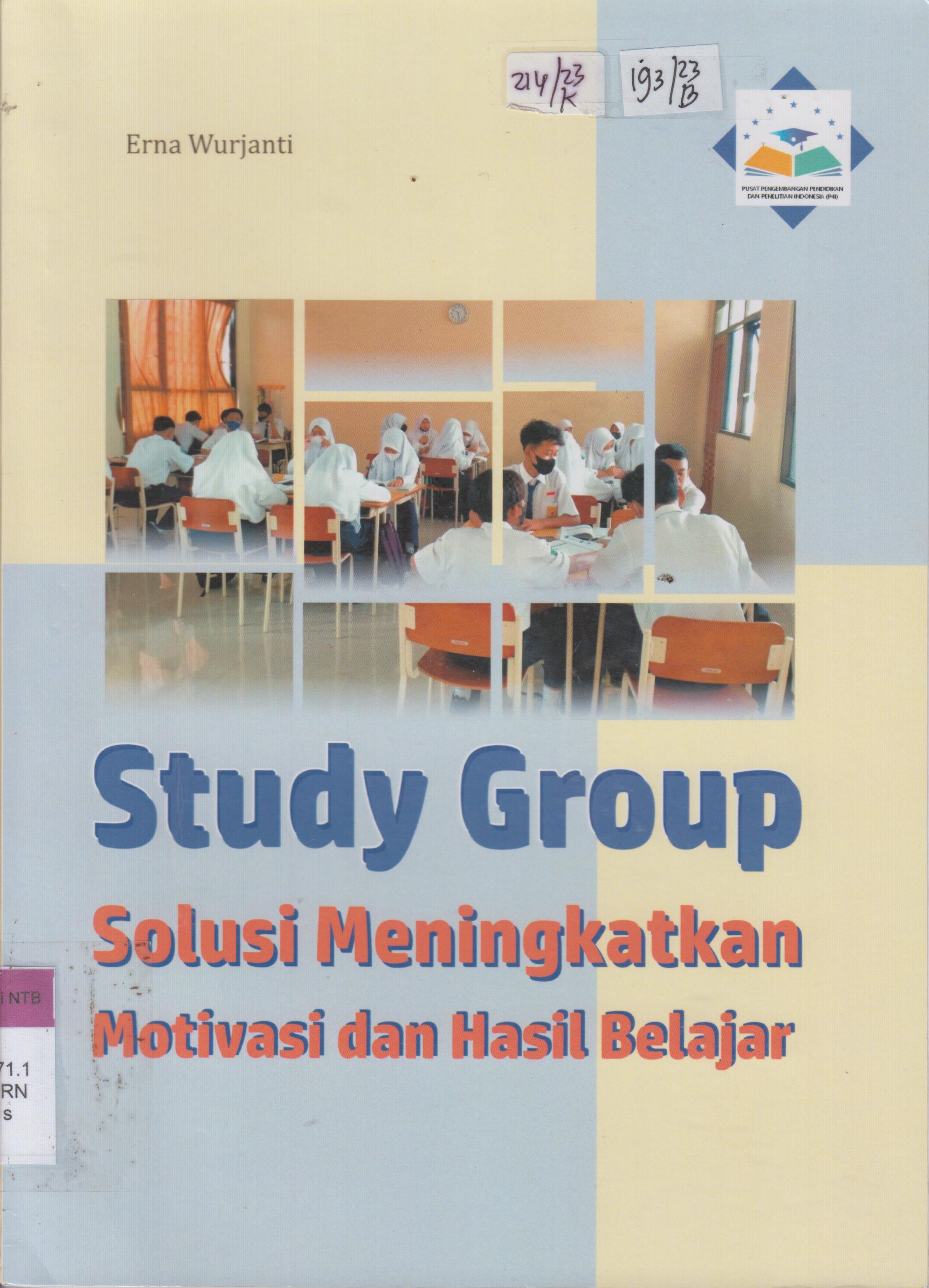 Cover Study Group :  Solusi Meningkatkan Motivasi dan Hasil Belajar