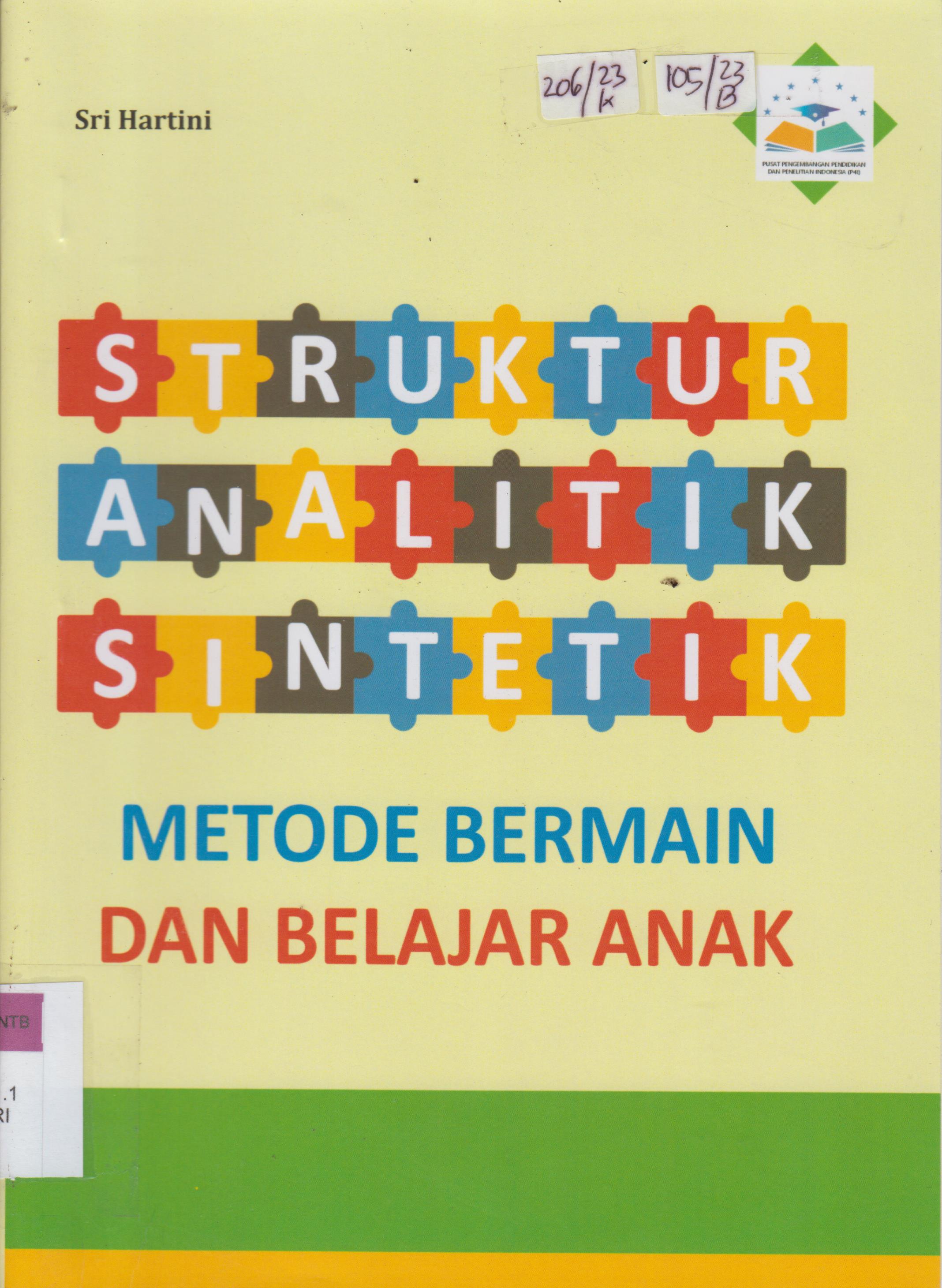 Cover STRUKTUR ANALITIK SINTETIK :  METODE BERMAIN DAN BELAJAR ANAK